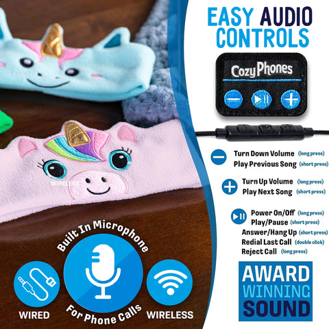 CozyPhones 3.0 Toddler & Kids Headband Headphones